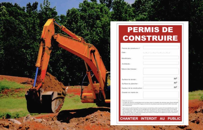 Panneau de chantier permis de construire Cabinet Terrésa